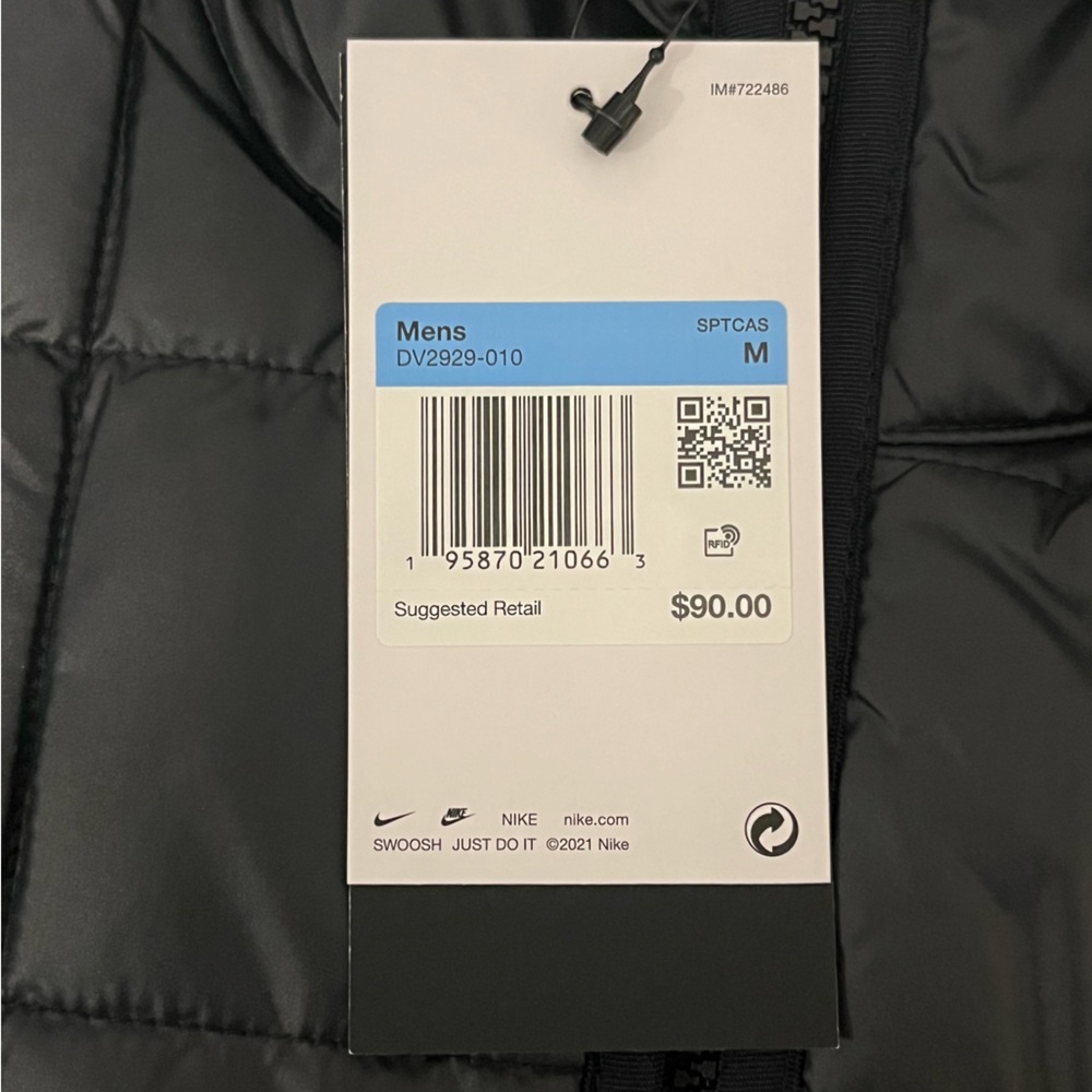 Nike Sportswear Full Zip Vest Gilet NFS Men's DV2929-010 Black Size Medium NWT - Picture 3 of 5